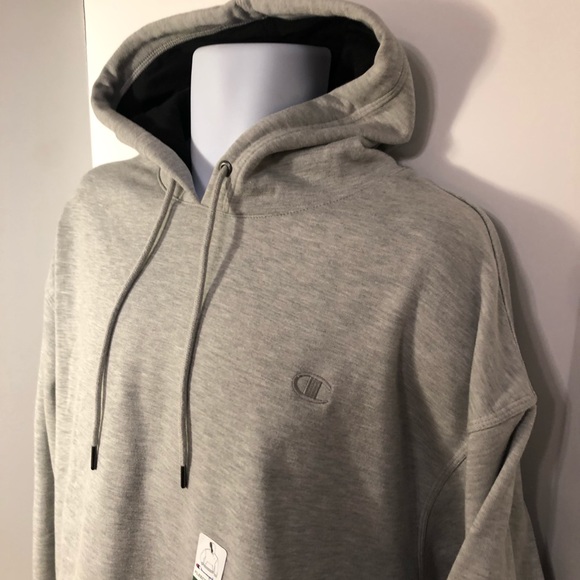 Champion Pullover Fleece Hoodie Grey size X Large - Picture 7 of 9